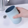 Bathroom mouthwash cup, plastic couple toothache tray, multi-functional universal water cup, simple and fashionable two-color mouthwash cup Specification image